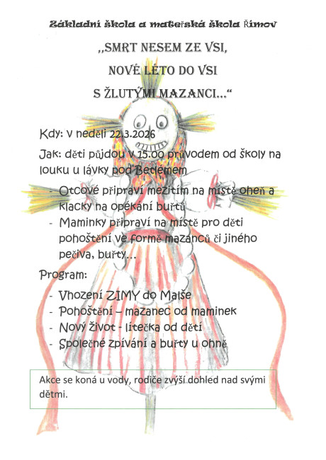 Pozvánka na vynášení Morany